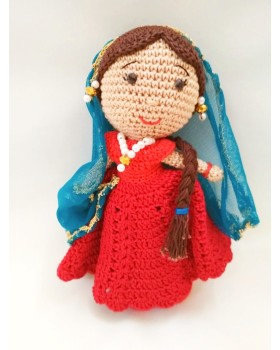  Amigurumi Soft Toy- Handmade Crochet- Indian Doll 